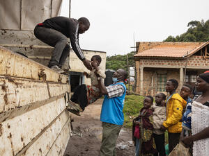 Uganda. Refugees from DRC