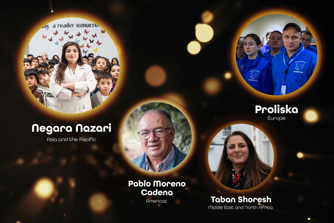 The 2025 UNHCR Nansen Refugee Award regional winners.