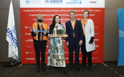 UNHCR Goodwill Ambassador Manizha visits Almaty as part of a global campaign against gender-based violence