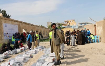 UNHCR distributed humanitarian assistance sent from Termez to Afghanistan