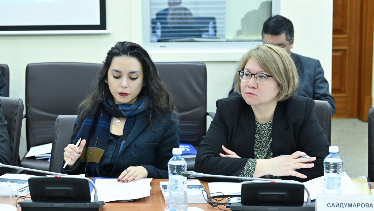 UN RCO Kazakhstan, Human Rights Adviser, Sinem Kara and UNHCR Senior Protection Officer, Rano Saidumarova