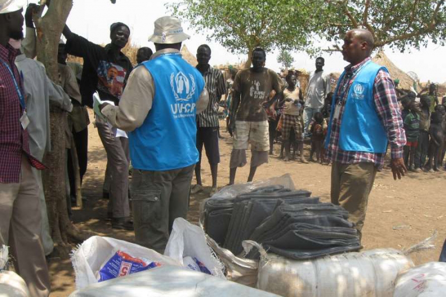 联合国难民署赶紧于雨季前为南苏丹难民提供援助