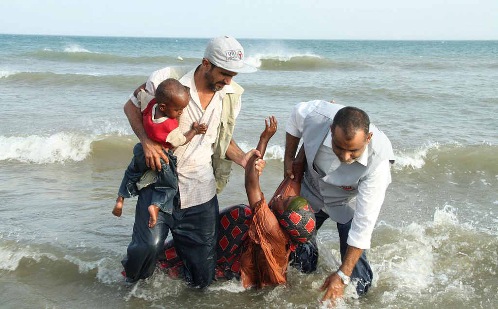 2012年破纪录 – 多达107,500人冒险横过海域到达也门