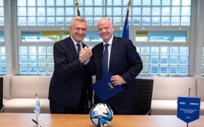 国际足联与联合国难民署开启新合作