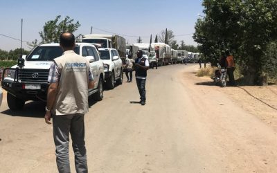 UNHCR appeals for safe passage for civilians in southern Syria, says international standards on refugee returns essential