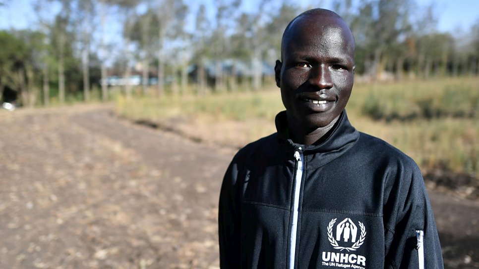 Refugee Olympic Team representative Yiech Pur Biel at the Tegla Lorupe training facility in Ngong, Kenya_UNHCR_Anthony Karumba