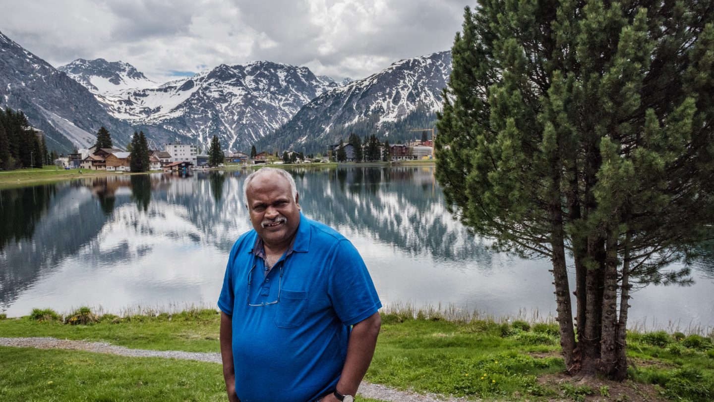 Switzerland. Successful Sri Lankan refugee sustains traditional culture in his host country.