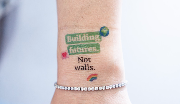 Ein Motto des Workeer-Teams - hier als Tattoo