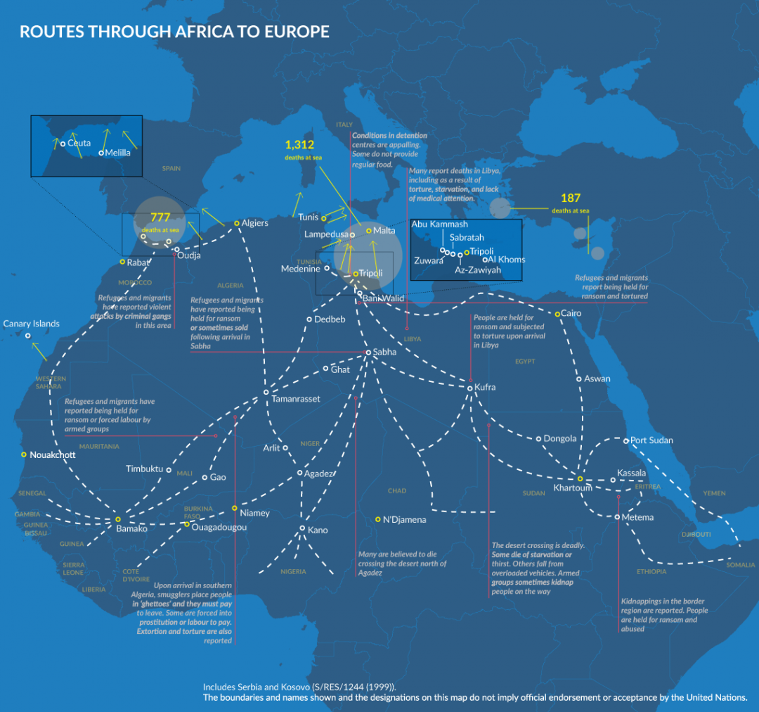 Refugee Routes DESPERATE JOURNEYS - Refugees and migrants arriving in Europe and at ...