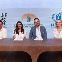 Cate Blanchett with UNHCR Egypt, Sawiris Foundation and GFF