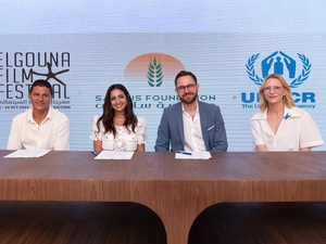 Cate Blanchett with UNHCR Egypt, Sawiris Foundation and GFF