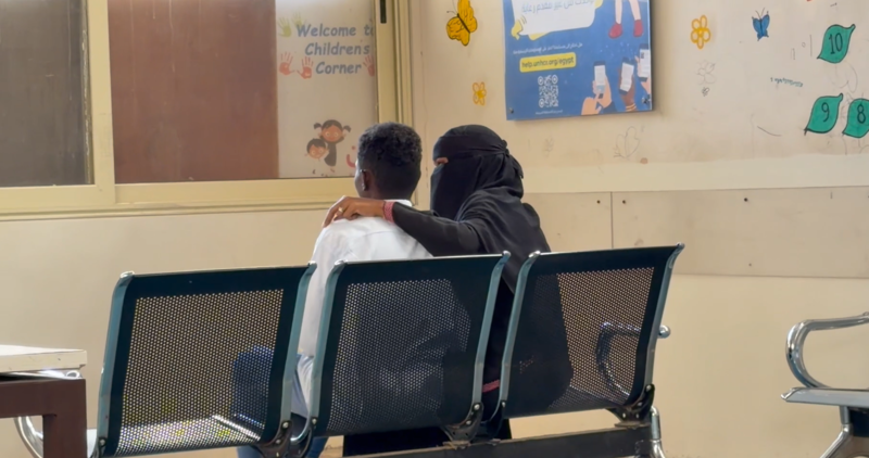 Safiya and her son, Hassan.