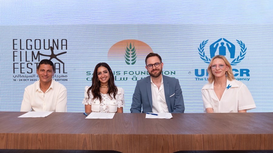Cate Blanchett with UNHCR Egypt, Sawiris Foundation and GFF