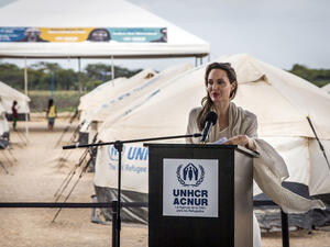 Colombia. Visit by UNHCR Special Envoy Angelina Jolie