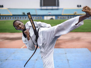 Rwanda. Impact of sport in uplifting the spirit and hopes of refugees at Mahama refugee camp