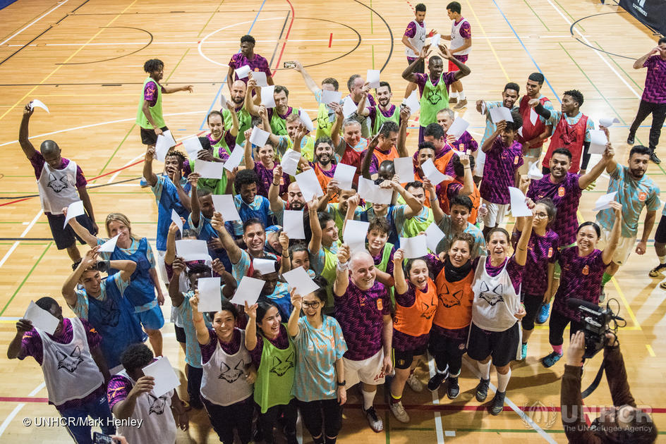 UN Refugee Agency UNHCR Global Refugee Forum 2019 Indoor Football Tournament 