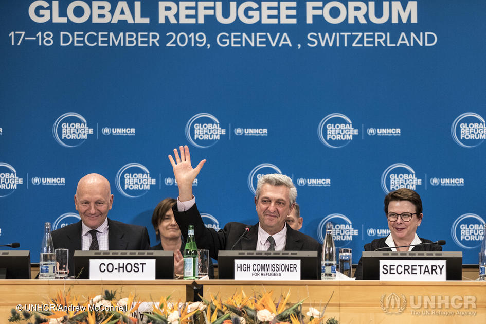 UN Refugee Agency UNHCR Global Refugee Forum 2019 Geneva Switzerland UN High Commissioner for Refugees Filippo Grandi 