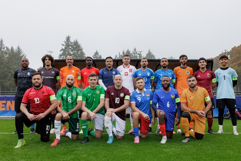 Group photo of the Unity Euro Cup team captains 