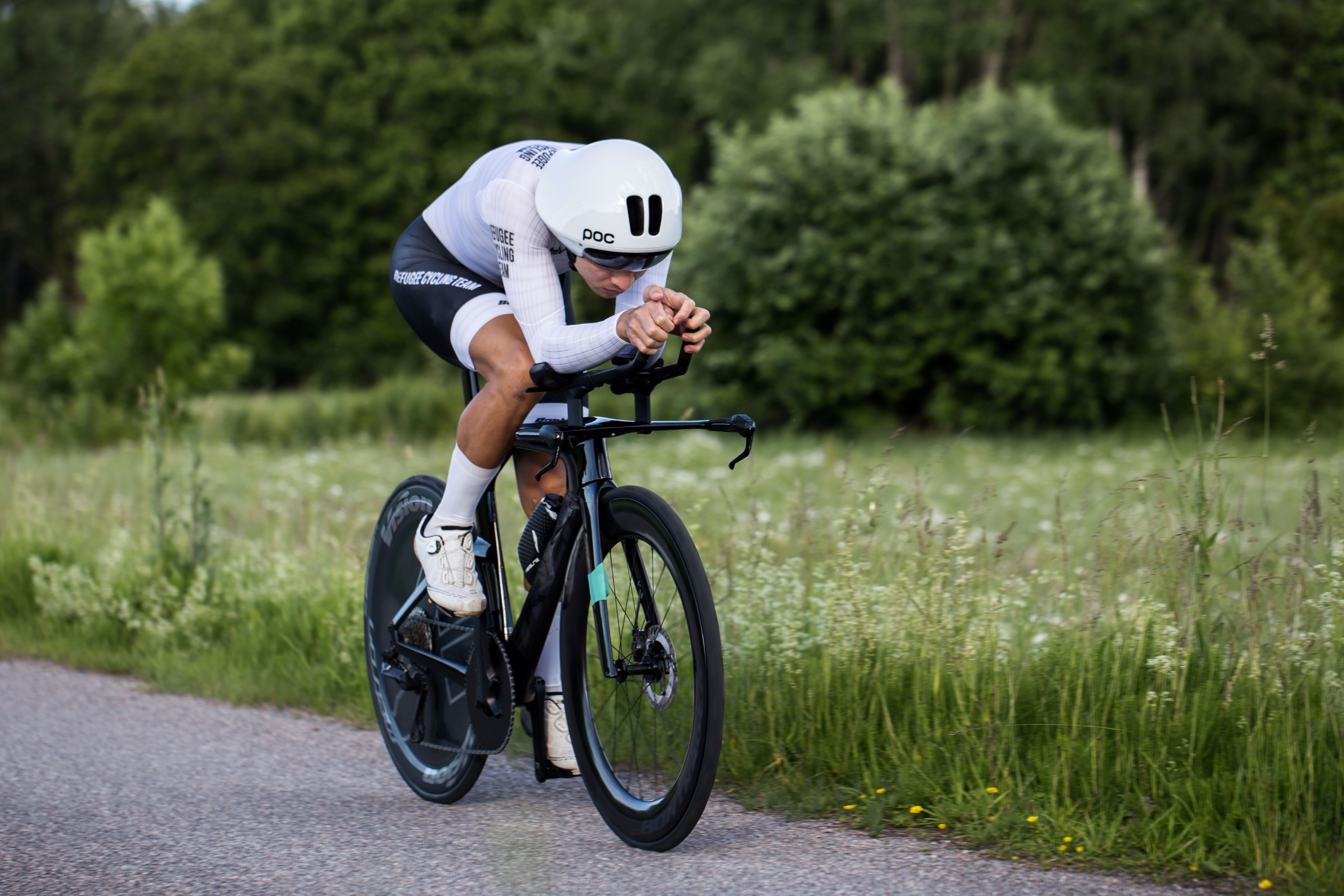 “My journey taught me to be tough, to not give up, and to keep fighting which is something I can use in cycling, ” says Amir Ansari. 