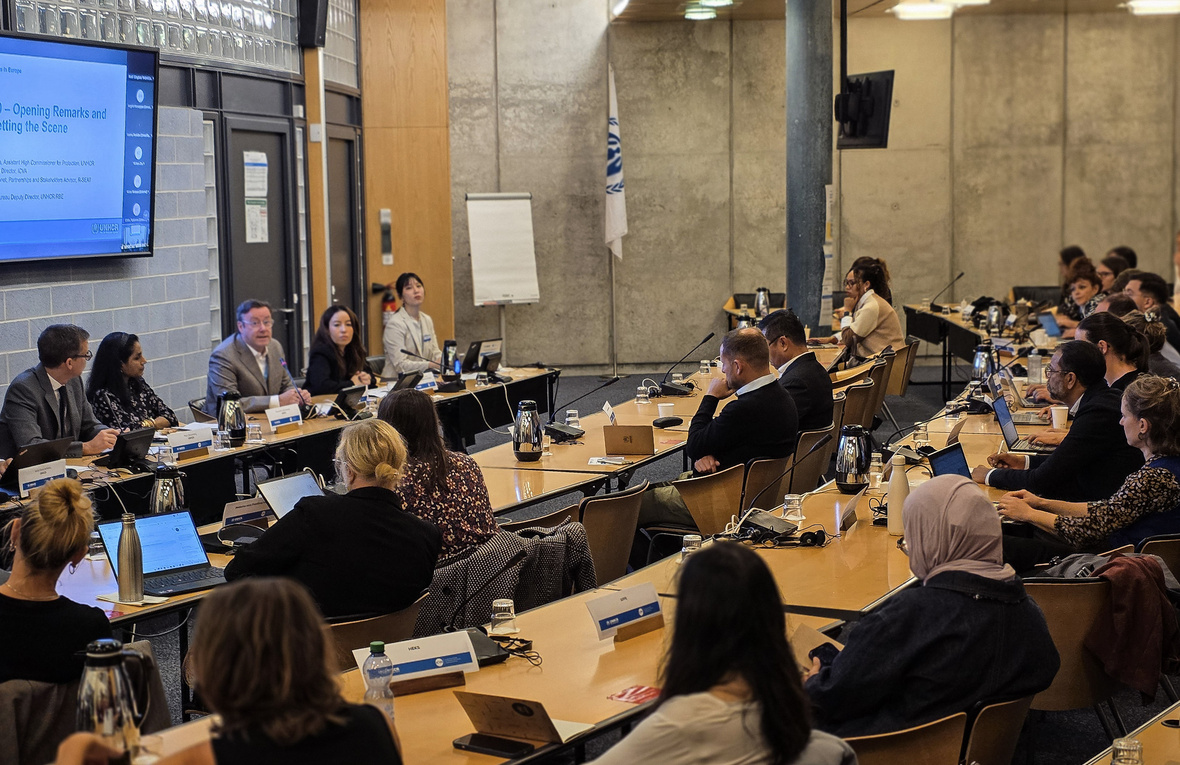 Participants listen to a panel discussion at the NGO Consultations in Geneva.