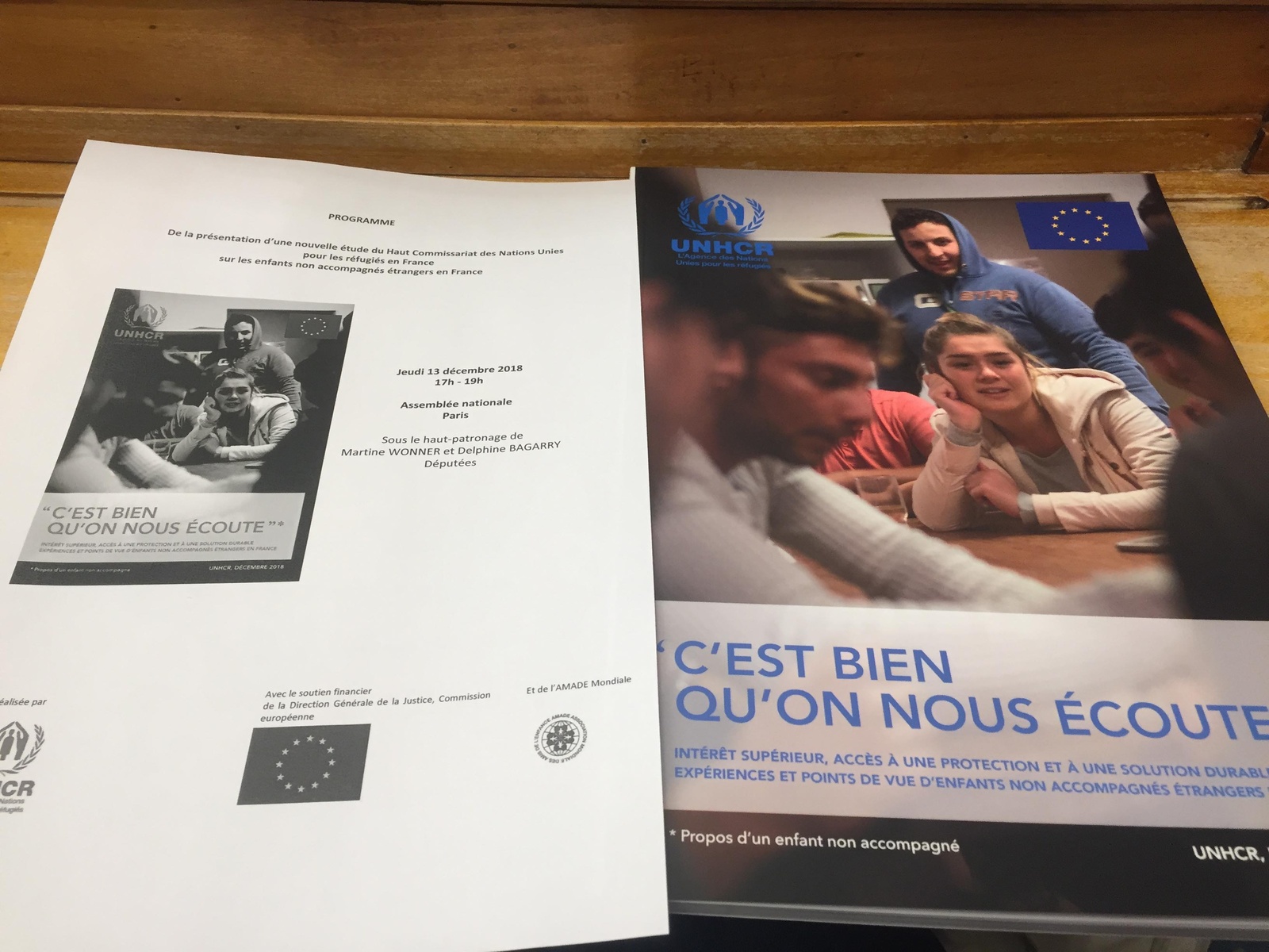 Le HCR en France lance une nouvelle étude « C'est bien qu'on nous écoute » sur la détermination de l'intérêt supérieur des enfants non accompagnés en France.