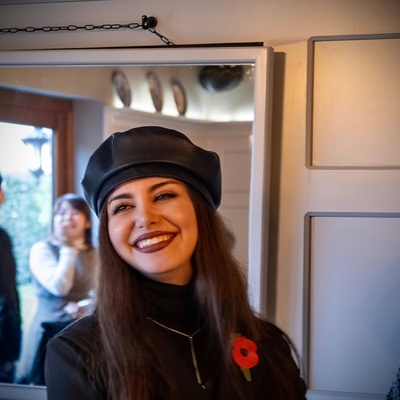 Hala Haj Taleb smiles for the camera