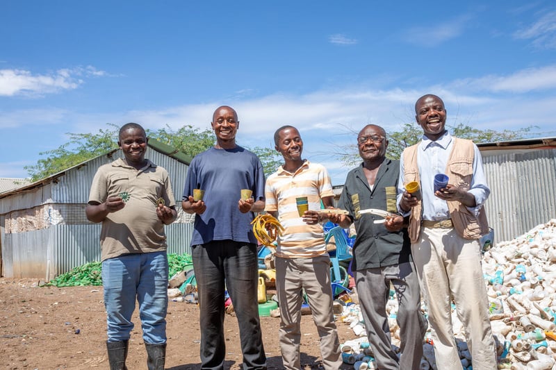 Kenya. Recycling. Environmental conservation. Congolese refugee turns plastic waste into a profitable business