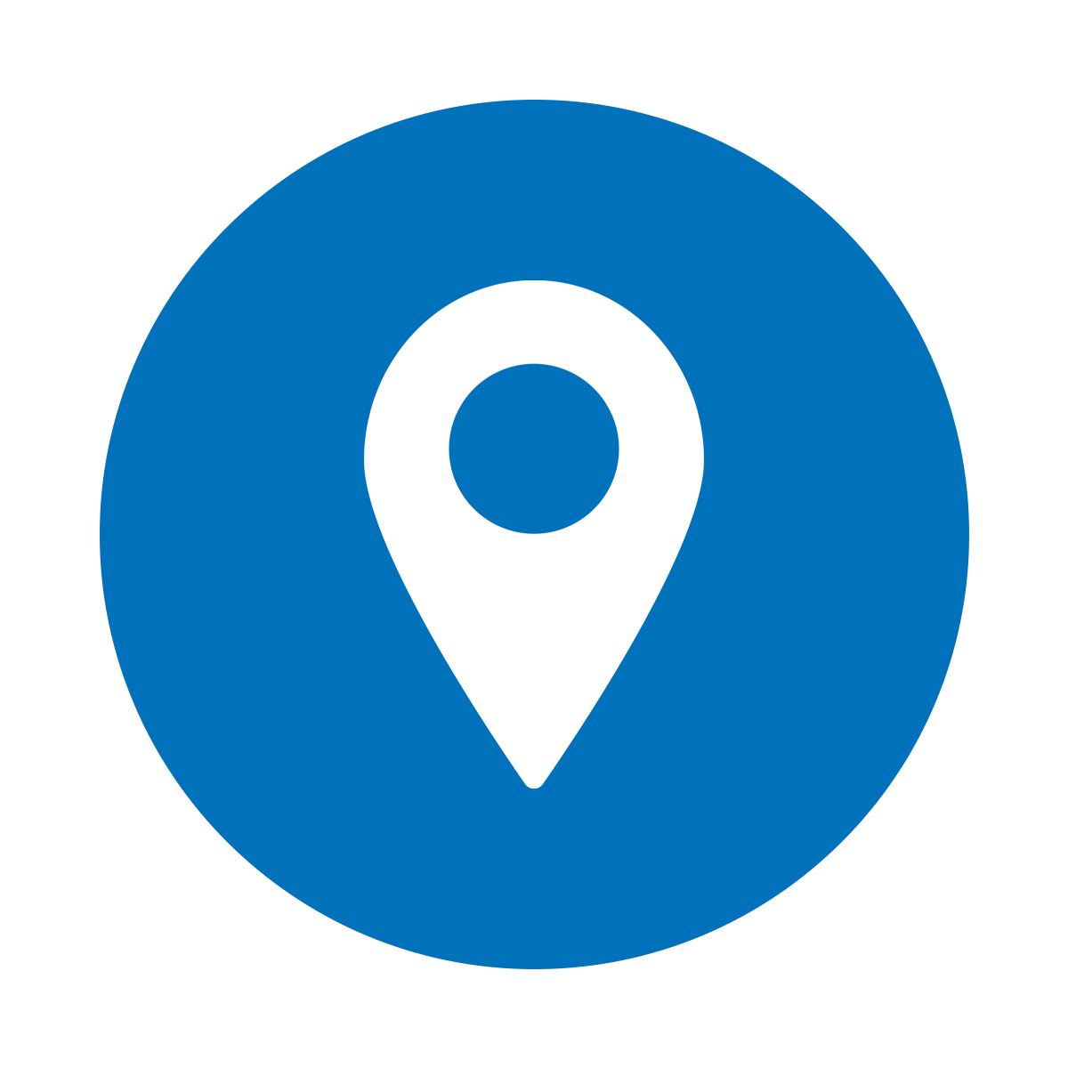 An icon of a map pin 
