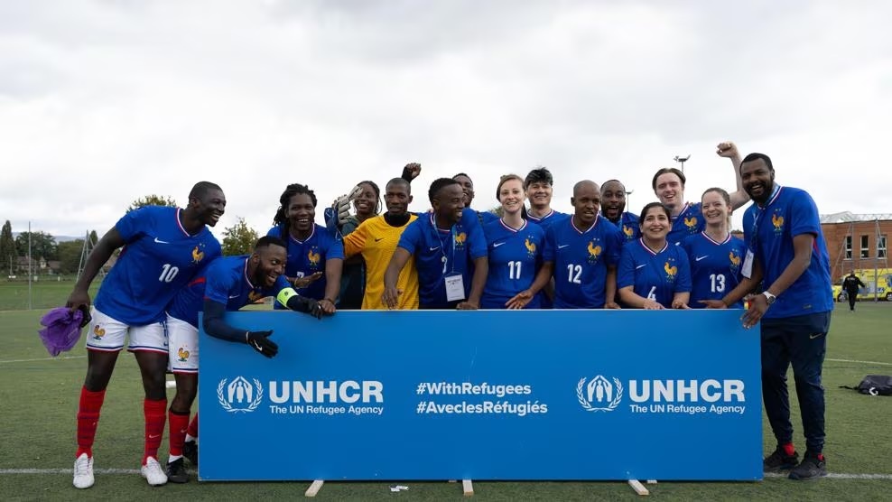 Chaque équipe de l’Unity EURO Cup est composée de sept joueurs réfugiés et de quatre joueurs issus des communautés d’accueil.
