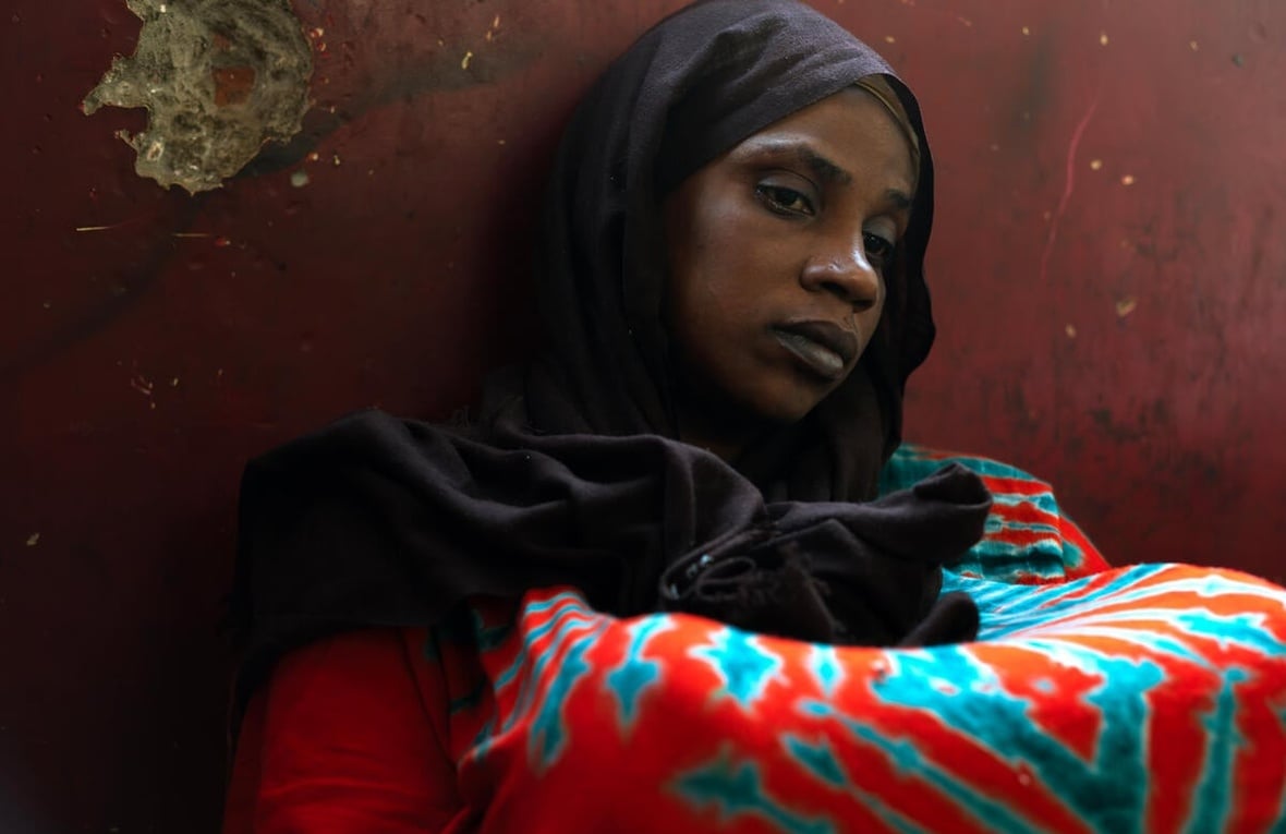 Egypt. Nawal, a Sudanese refugee living in Egypt