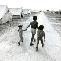 Displaced children in Strovolos camp in Cyprus, 1974.