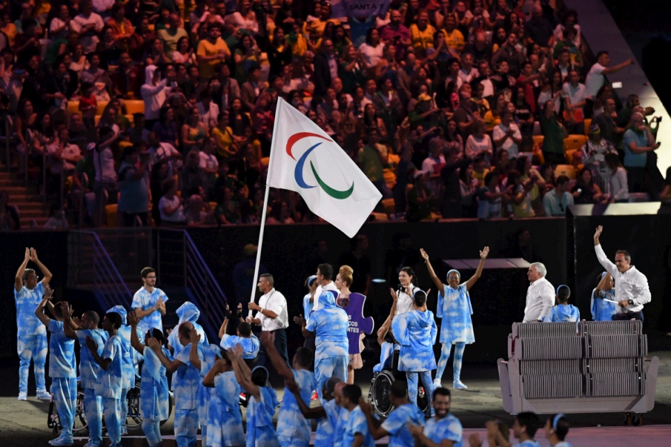 Displaced athletes make historic debut at Paralympic Games in Rio