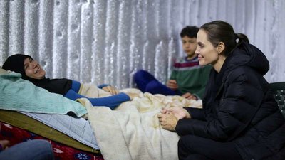 UNHCR Special Envoy Angelina Jolie Pitt visits Greece