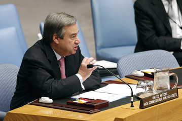 Ομιλία του Ύπατου Αρμοστή του ΟΗΕ για τους Πρόσφυγες, António Guterres, στο Συμβούλιο Ασφαλείας των Ηνωμένων Εθνών