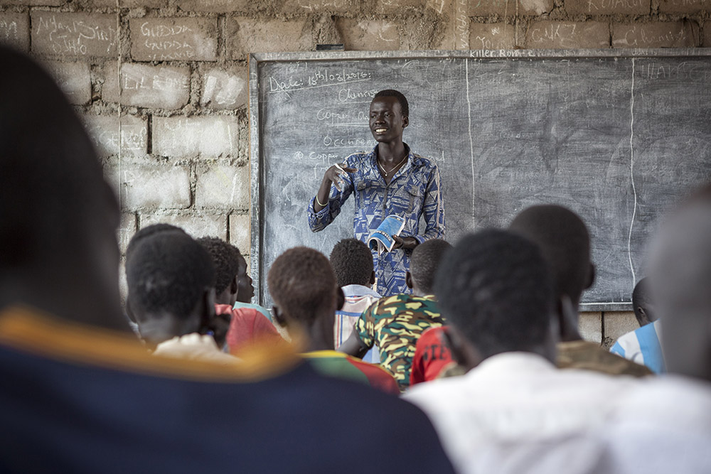Ethiopia. Teacher Lim Bol from South Sudan wants to become a medical doctor.