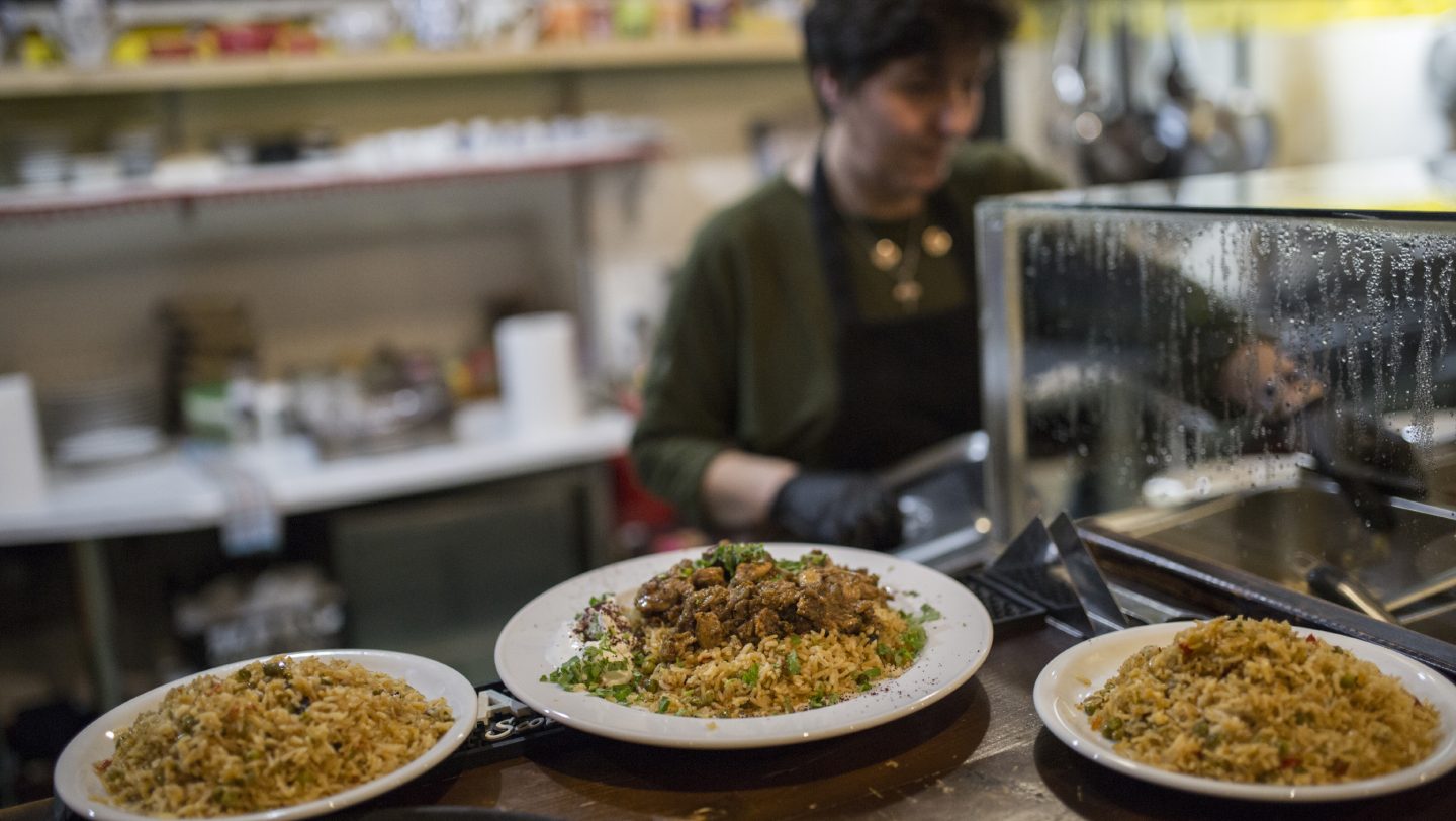 Greece. The island restaurant where refugees cook for locals