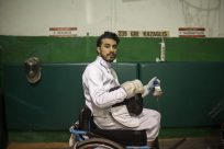 Wheelchair fencing brings life and new purpose to refugee from Iraq
