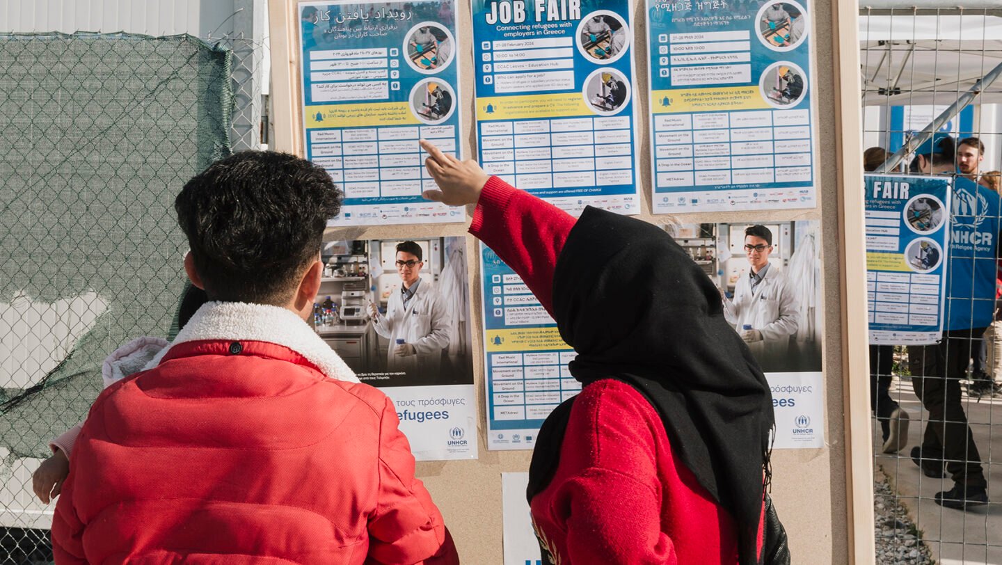 Greece. Refugees connect with employers during the 4th Lesbos Job Fair