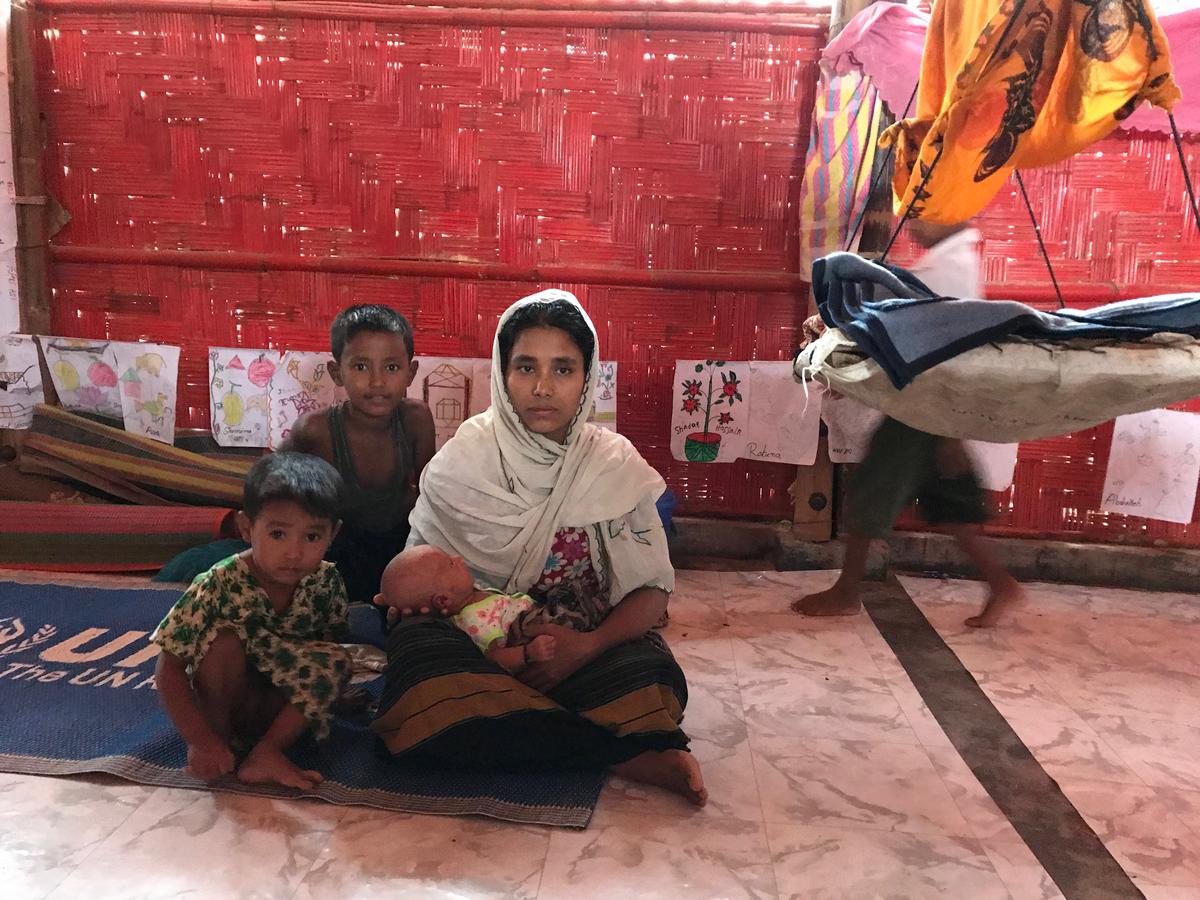 Bangladesh. Monsoons lash refugee settlements in Cox's Bazar district