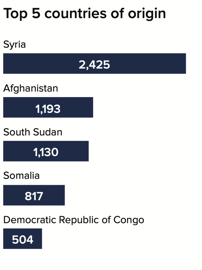 TOP 5 COUNTRIES OF ORIGIN