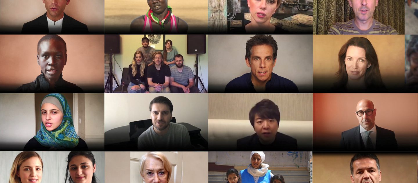 'WithRefugees Celebrities Appeal Video