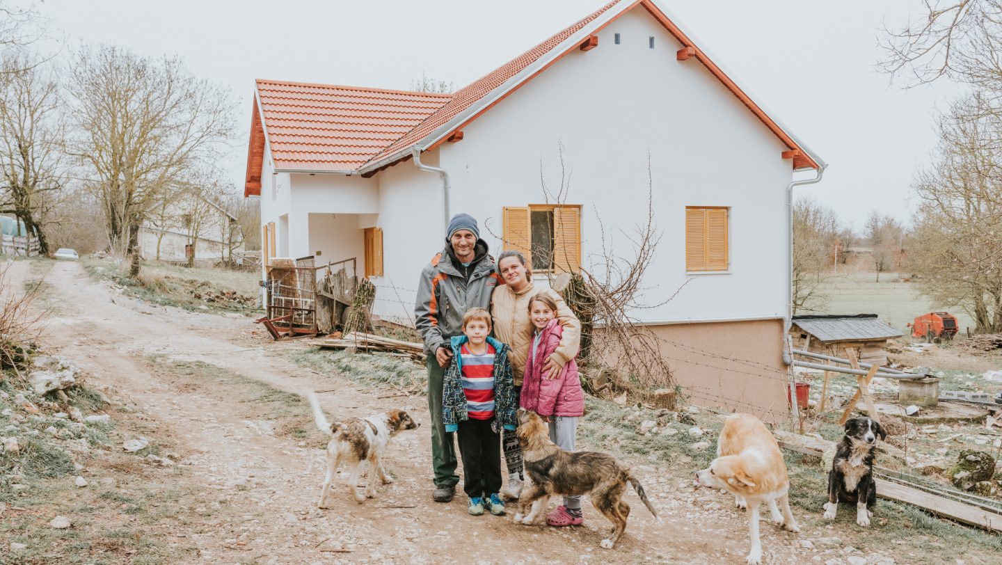 Boro, completed house