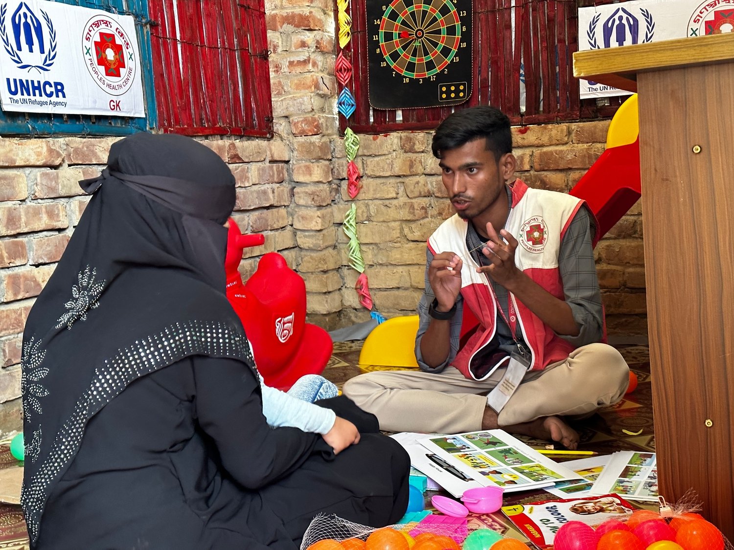 Using a rubber band stretched tight between two hands Nur Kalam explains how stress can make us snap.