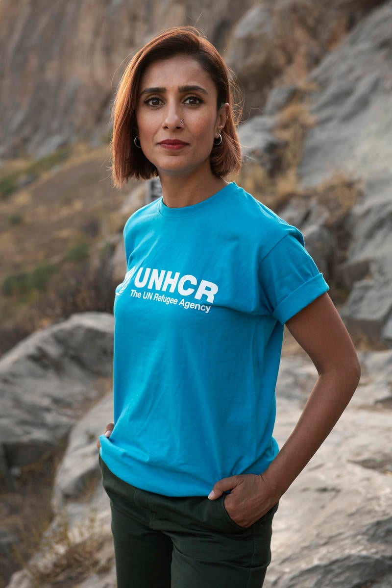 Anita Rani, UNHCR High Profile Supporter, in Kyrgyzstan