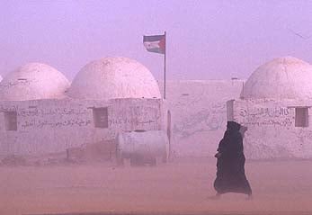 The desolate Dakhla Camp for Saharawi refugees in Algeria.