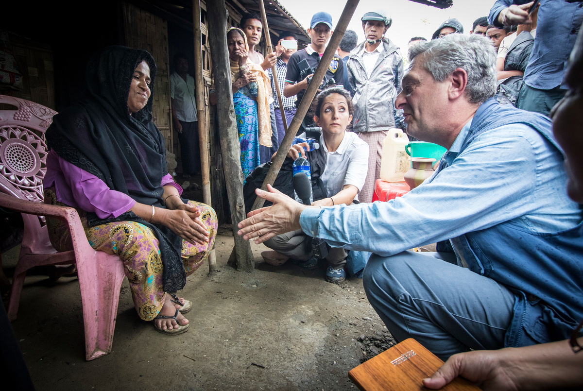Myanmar UNHCR High Commissioner Filippo Grandi Visits Rakhine State