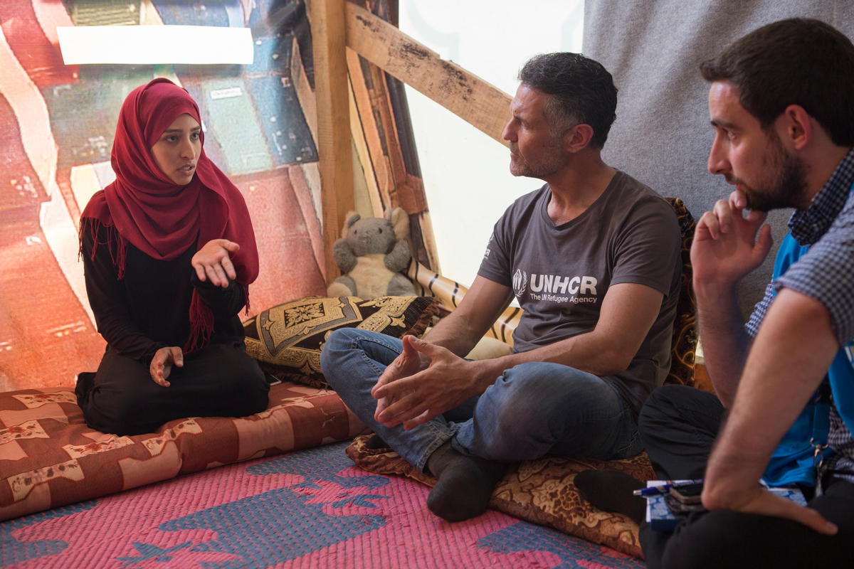 Lebanon, UNHCR Goodwill Ambassador Khaled Hosseini meets Syrian refugees