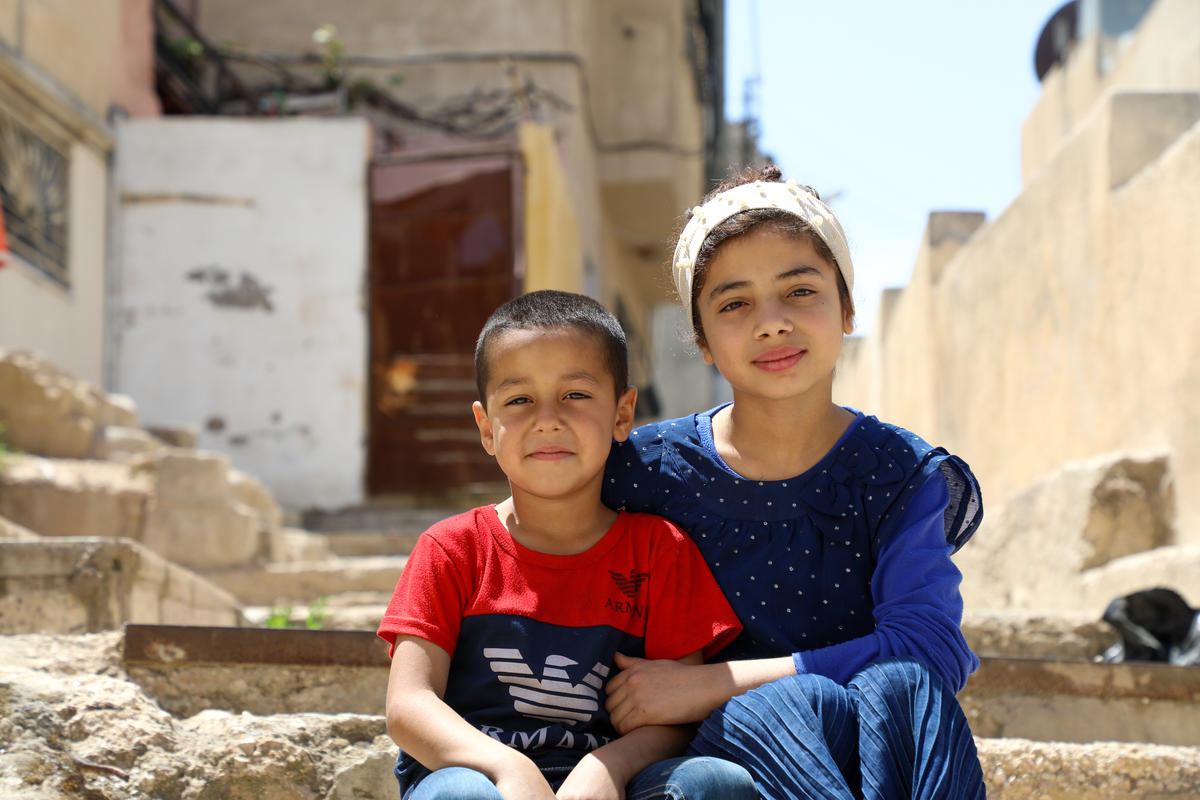 Jordan. Syrian refugees family experiences challenges due to coronavirus