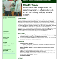 Morocco Community Centre for Refugee Women and Children: A UNHCR Women Leading for Livelihoods Project