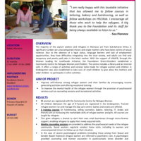 Morocco: Community Centre for Refugee Women and Children